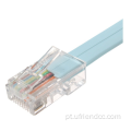 CAT5 Ethernet 6P6C Adaptador de rede feminino Cabo plano